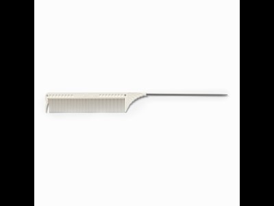 JRL Pin tail comb 8,8" White