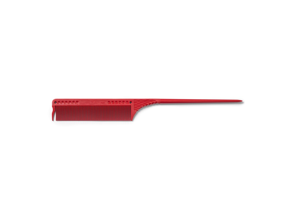 JRL Fine teeth tail comb 8,5" Red