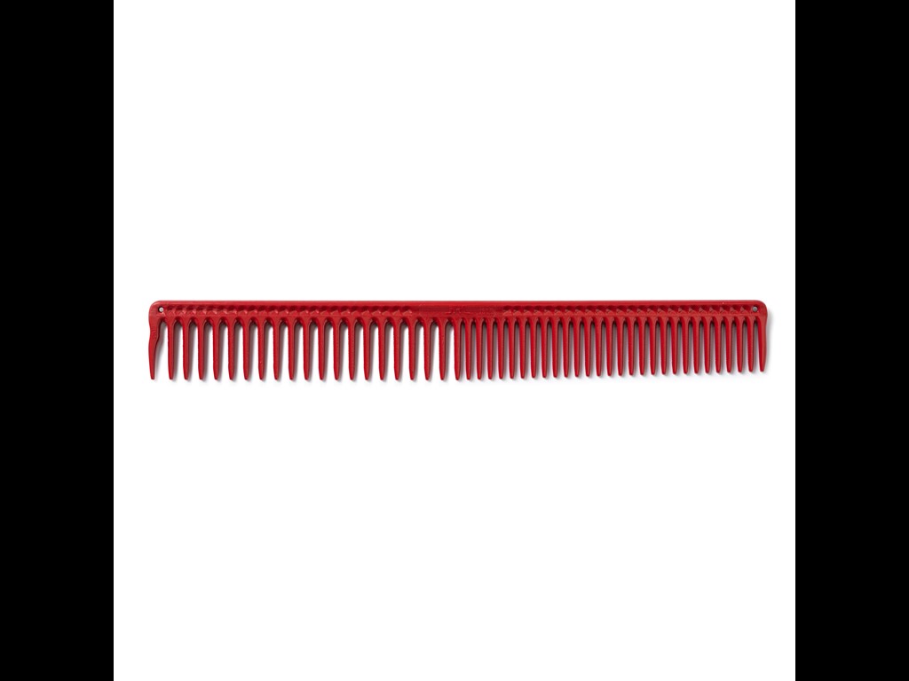 JRL Long round tooth cutting comb 9" Red