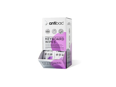 Antibac keyboard Wipes, 80 stk. pr. pk.