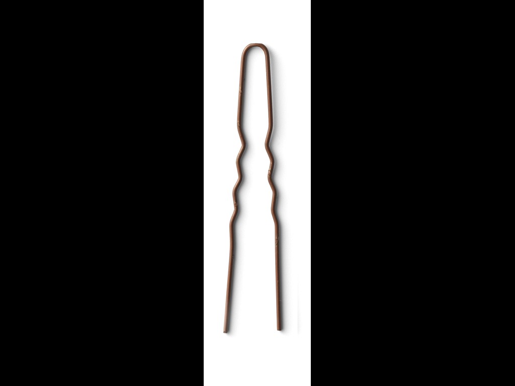 Curly hårnål, Brun, 44 mm, 400 stk. 
